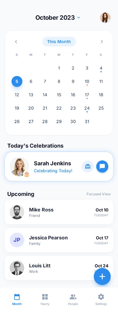 Monthly Calendar